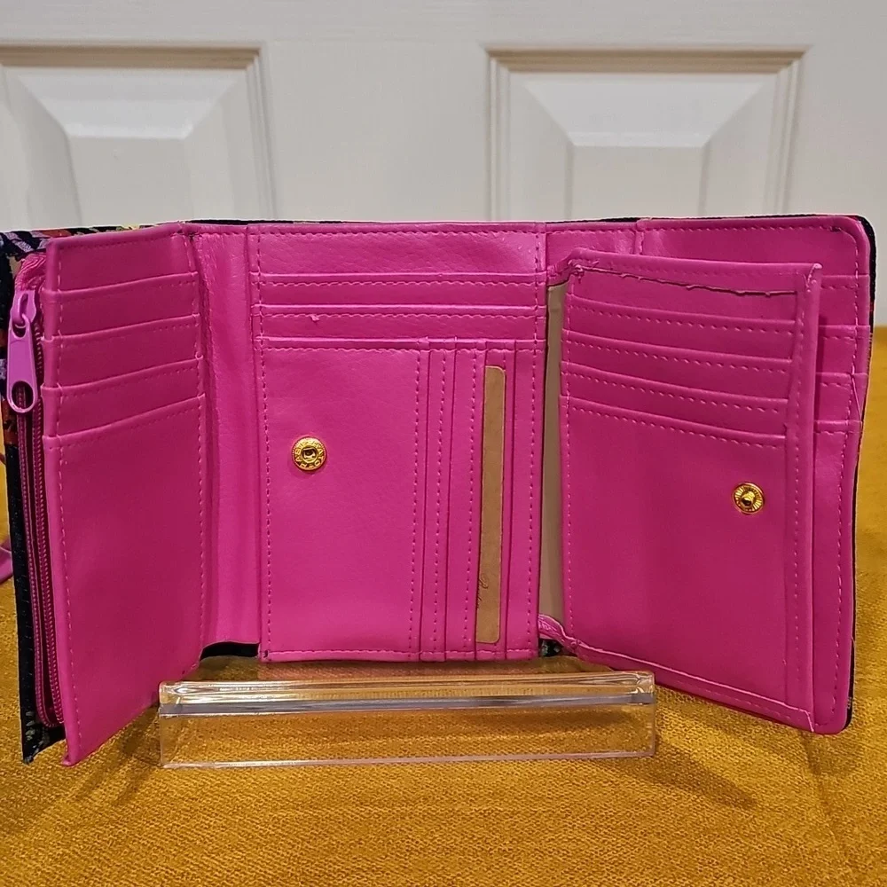 Buxton RFID blocking multi-organizer wallet and luggage tag set NWT